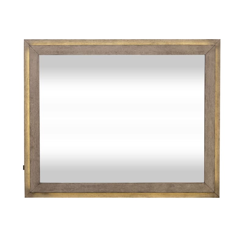 Canyon Road Burnished Beige Lighted Mirror - Burnished Beige