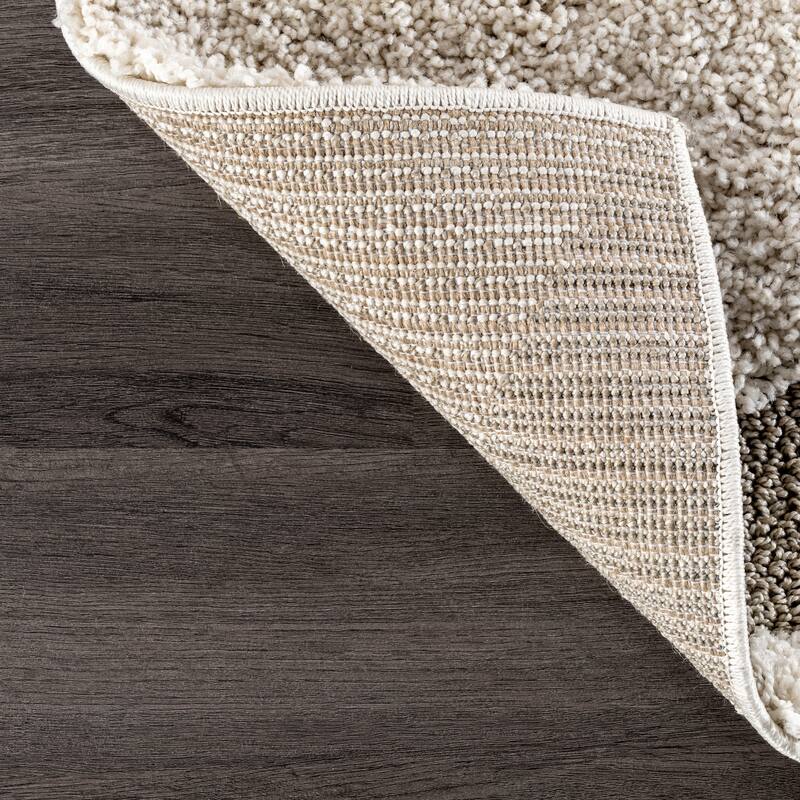 Brooklyn Rug Co Krista Contemporary Swirls Shag Area Rug