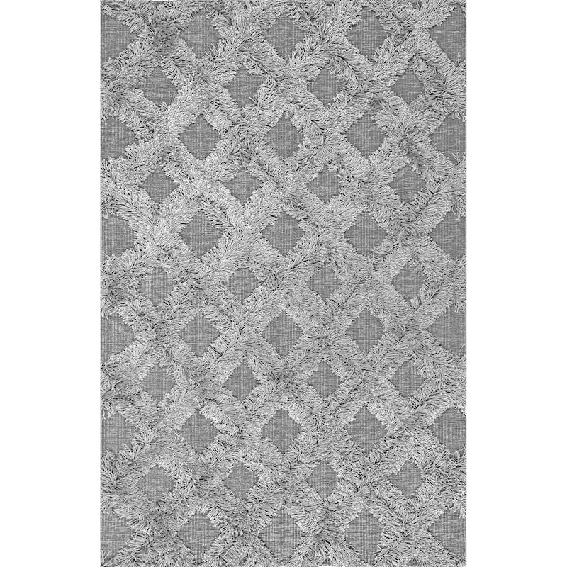 Nuloom Francene Diamond Trellis Shag Area Rug