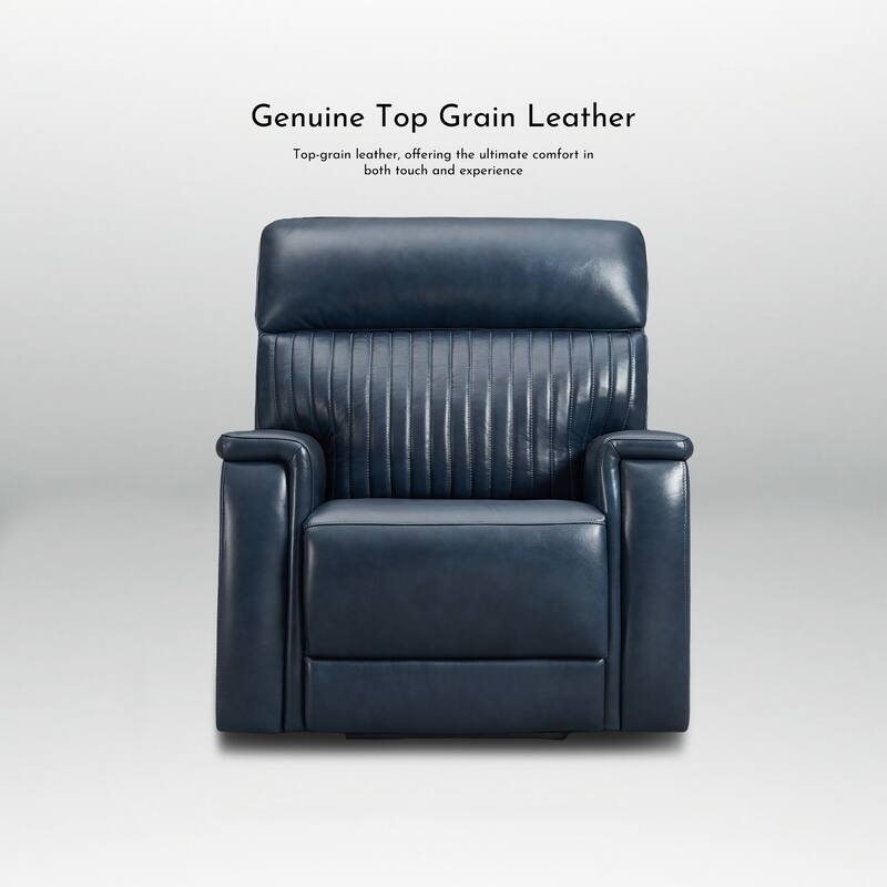 Leather Zero Gravity Power Recliner with Power Headrest and Power Lumbar,USB&USB-C Port