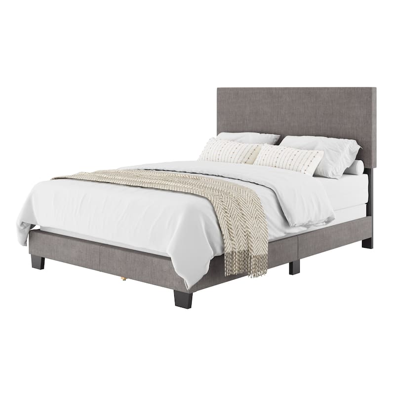 Celeste Modern Upholstered Bed, Box Spring Required