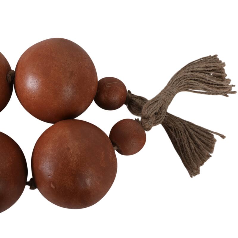 Ecomix Jute Decorative Garland with Tassels Bartholomew - 3" Brown - 53" x 3" x 3"