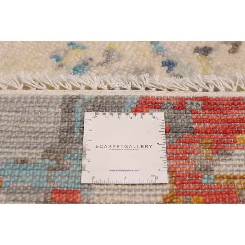 ECARPETGALLERY Hand-knotted Mystique Ivory Wool Rug - 9' x 12' 4"