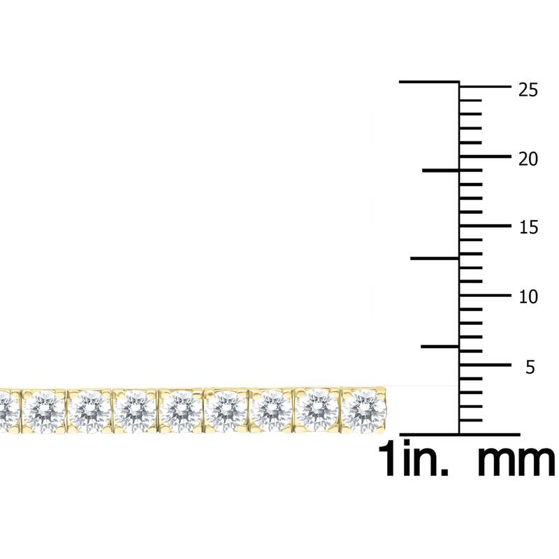 Marquee 7 Carat TW Diamond Tennis Bracelet in 14K Yellow Gold