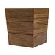 preview thumbnail 2 of 6, Teak Waste Basket