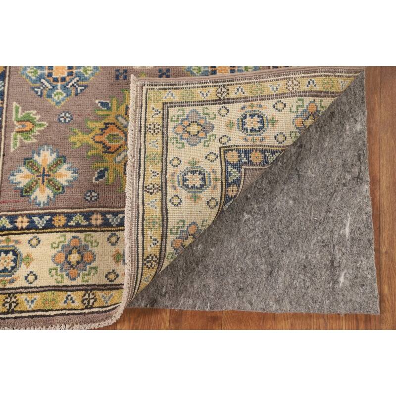 Brown Kazak Oriental Accent Rug Handmade Wool Carpet - 2'8" x 4'0"
