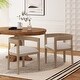 preview thumbnail 2 of 22, Ladieu Fabric and Wood Tub Dining Chairs by Christopher Knight Home Almond/Light Ash