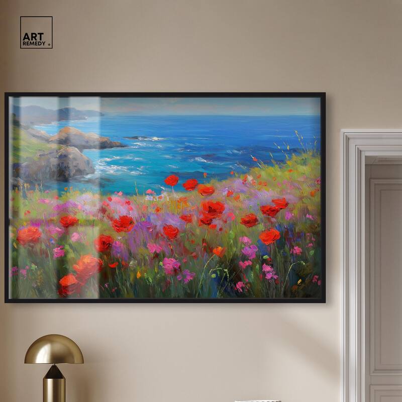 Ocean View Bloom II Shadowbox by Art Remedy