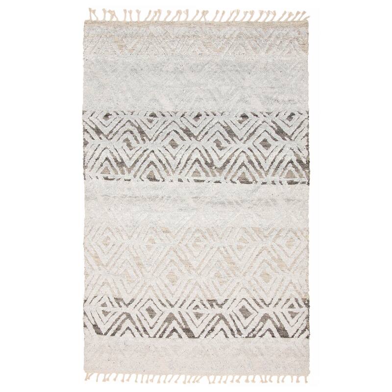 Tangier Silver Rug 5'0" x 8'1" - 5'0 x 8'1 - Silver - 5'0 x 8'1