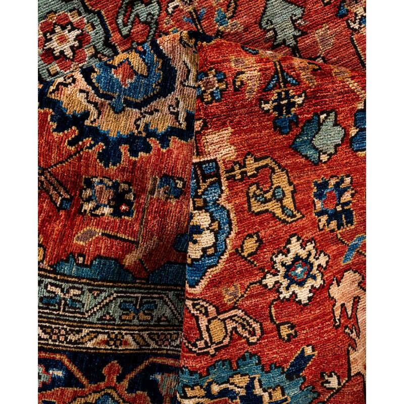 Serapi One-of-a-Kind Hand-Knotted Area Rug - Red - 9' 2" x 11' 10"