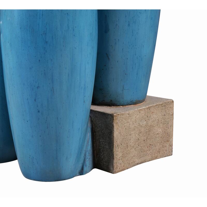 Kenroy Home Vessel Cascading Floor Fountain - Blue
