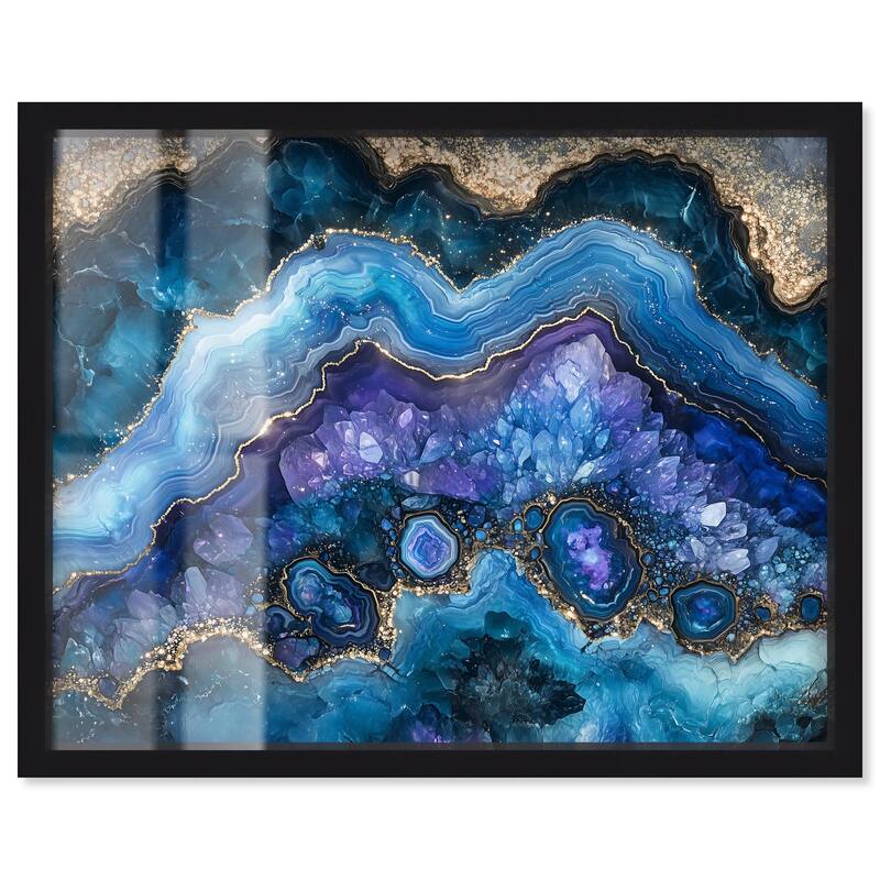 Galactic Geode II Shadowbox by Art Remedy - Black - 20" x 16"