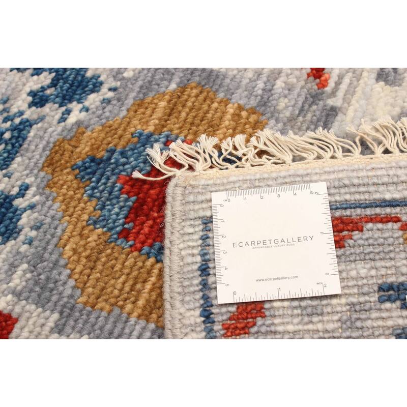 ECARPETGALLERY Hand-knotted Mystique Grey Wool Rug - 4'1 x 6'1