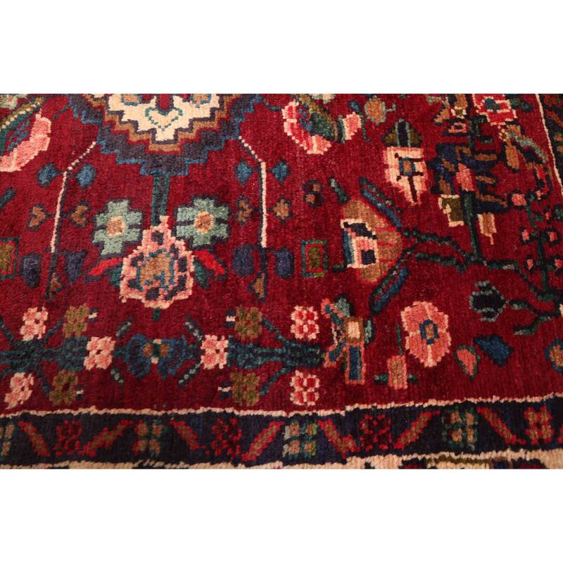 ECARPETGALLERY Hand-knotted Andelz Dark Red Wool Rug - 3'3 x 9'9