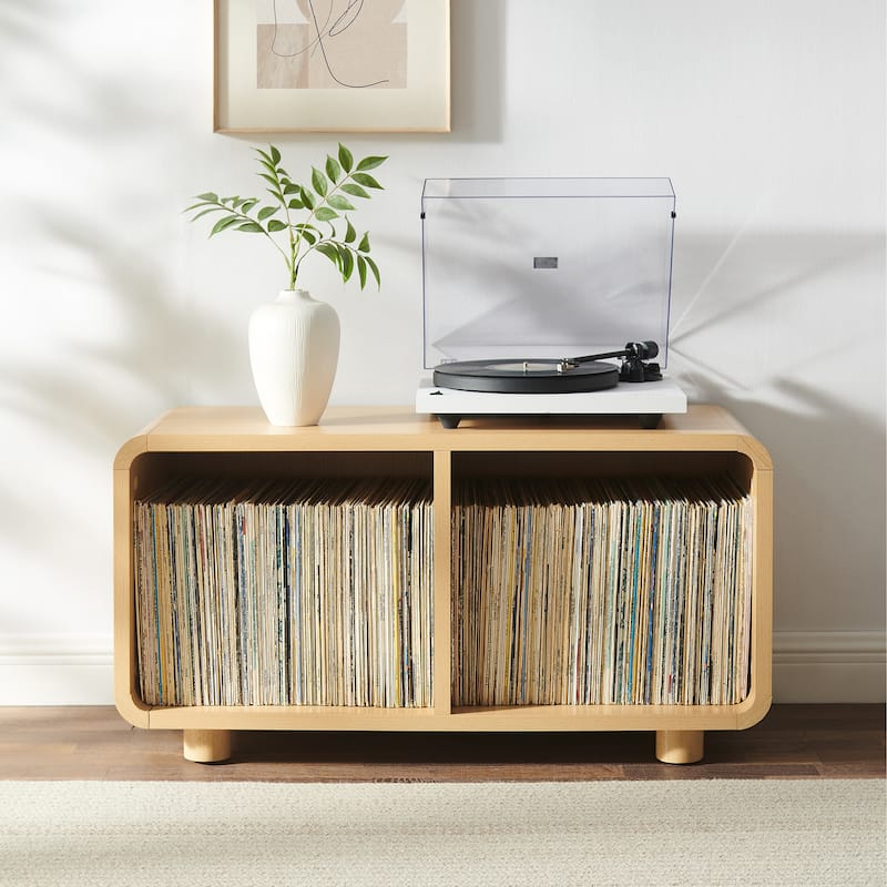Crosley Zoe Medium Record Player Stand With Vinyl Storage - 15.75"d x 40"w x 55.11"h