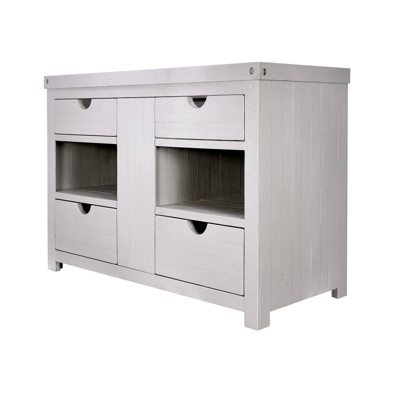 Vintner's Freestanding Reclaimed Oak Bathroom Vanity (Base Only)