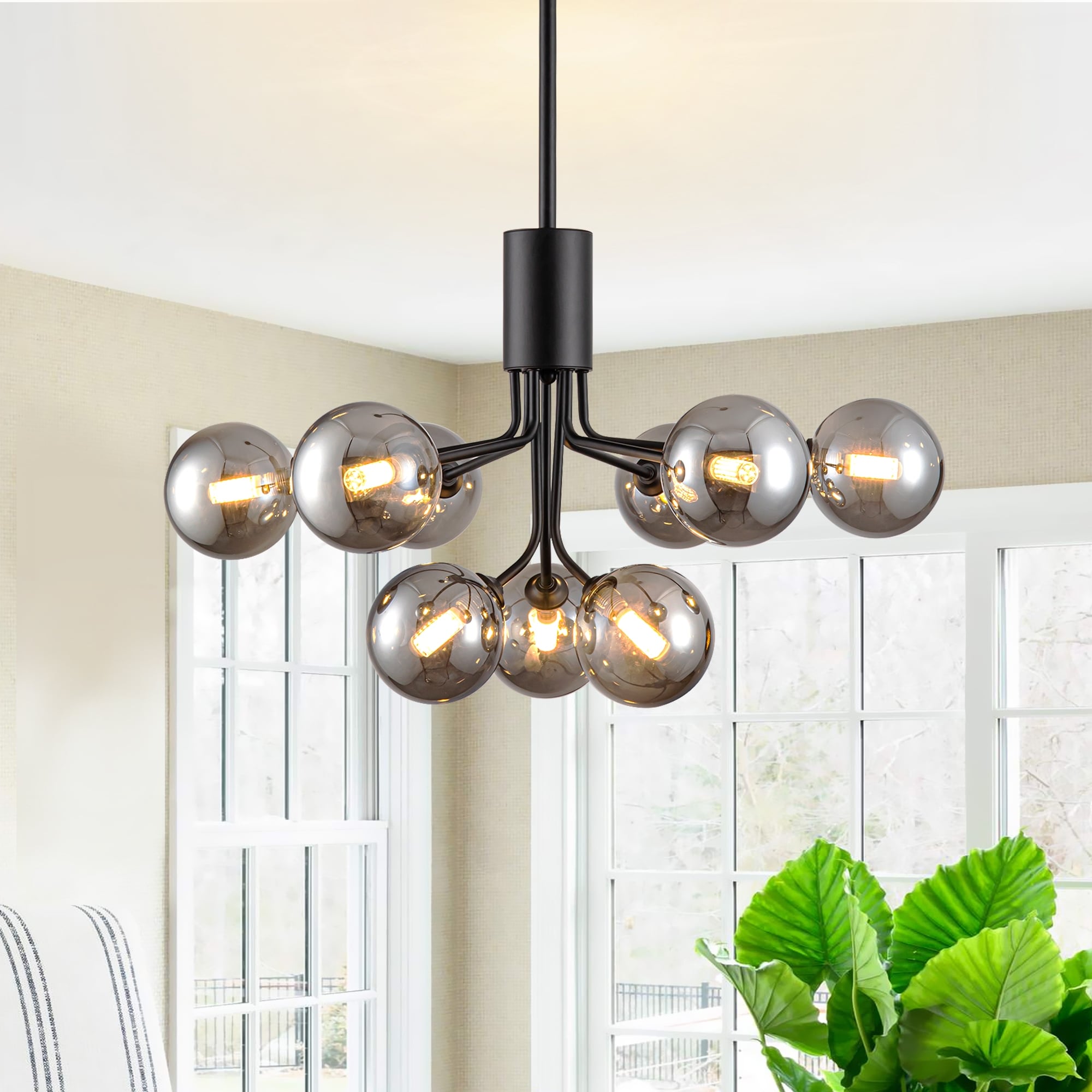 Black bubble chandelier hotsell