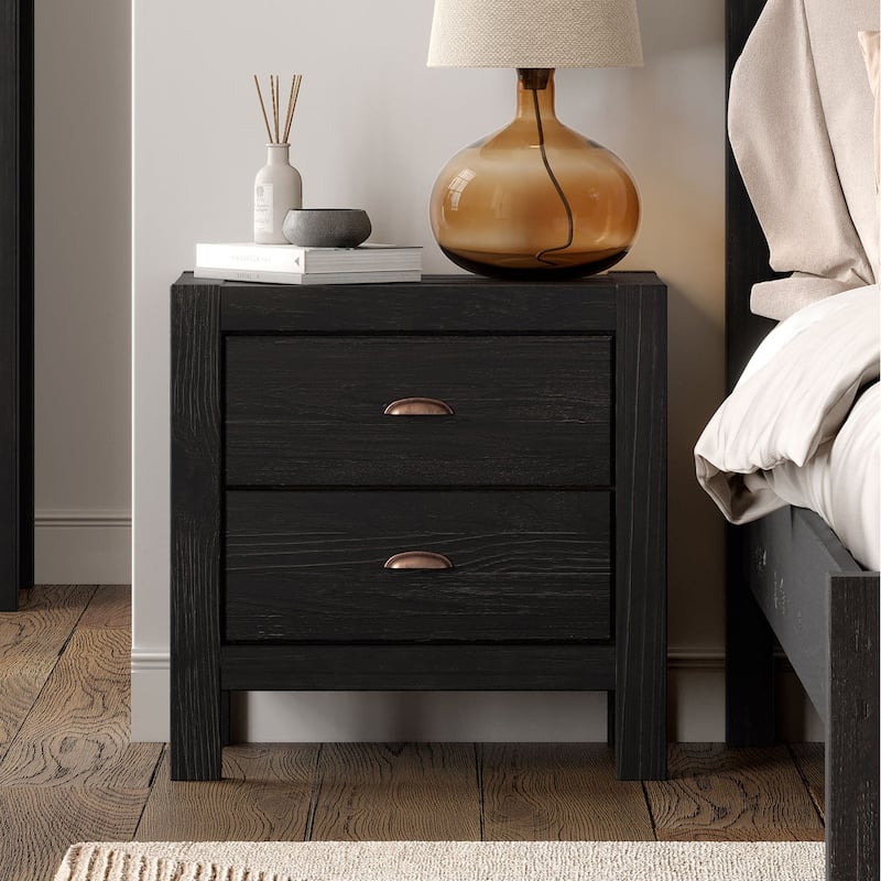Montauk Solid Wood 2-drawer Nightstand