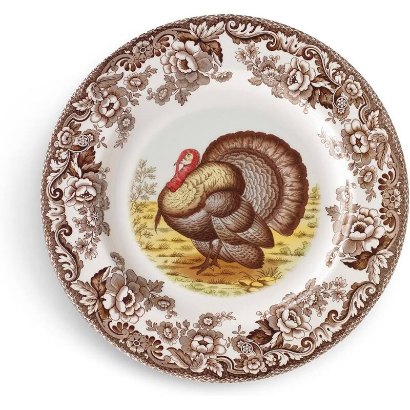 Spode Woodland Soup Plate - Turkey