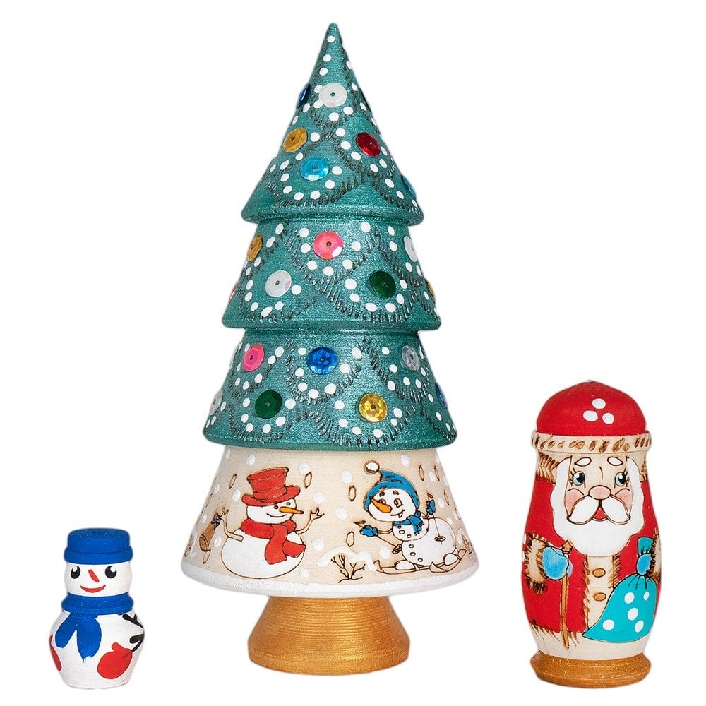 STP Goods Christmas Tree Nesting Figurine Set f 3 Bed Bath & Beyond