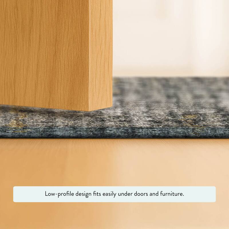 Machine Washable Indoor/ Outdoor Casual Kersey Chantille Rug