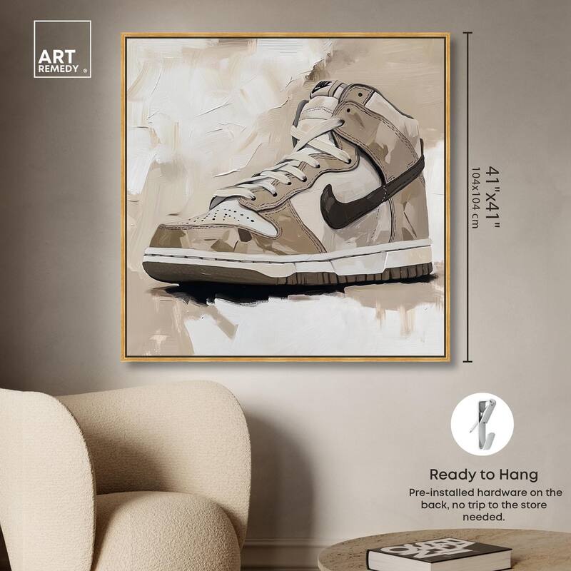 Light Tans Sneaker Canvas by Art Remedy