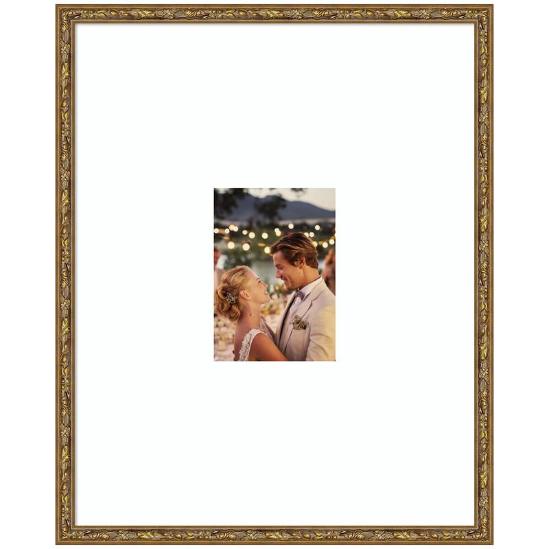 Kate and Laurel Belvedere Bronze Photo Frame - 16x20 matted to 5x7 - Bronze