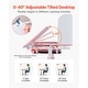 preview thumbnail 3 of 8, Pink Kids Height Adjustable Chair and Desk with Bookshelf and Storage Drawer and - 31.50 x 23.62 x (21.26 - 28.74) in