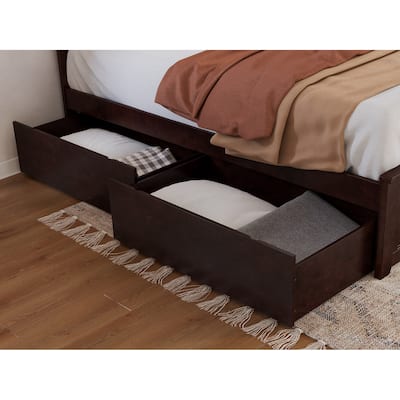 Urban Bed Drawers Queen-King in Espresso