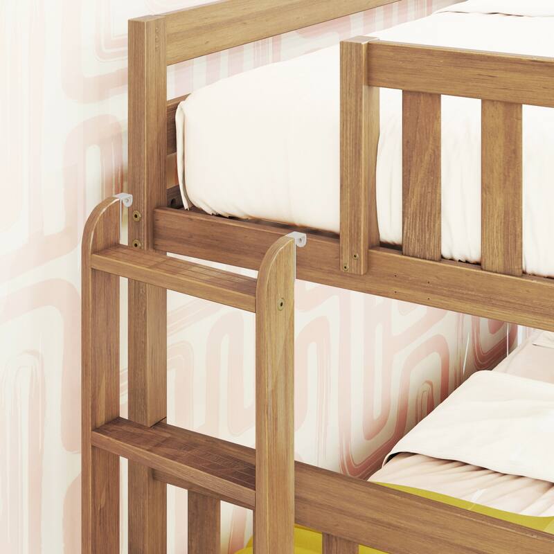 Max and Lily Twin over Full Bunk Bed with Ladder and Storage Drawers