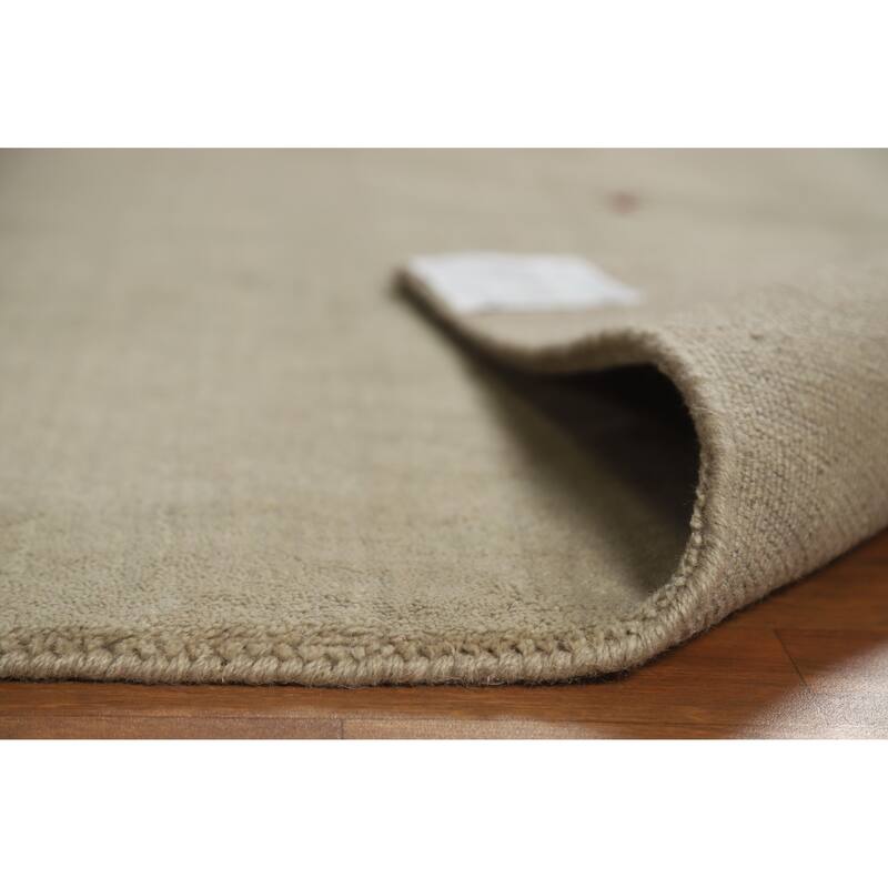 Hand Knotted Oriental 100% Wool Carpet Tribal Animal Pictorial Beige & Ivories Gabbeh Area Rug - 6' 6'' X 4' 7''