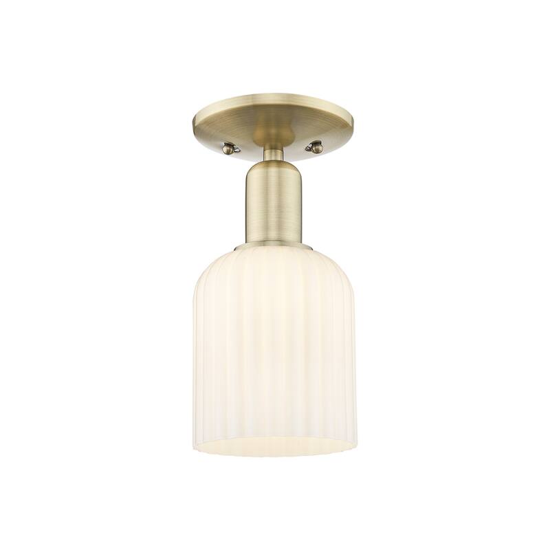 Innovations Lighting Downtown Urban - Bridal Veil - 1 Light 5" Semi-Flush Mount Light