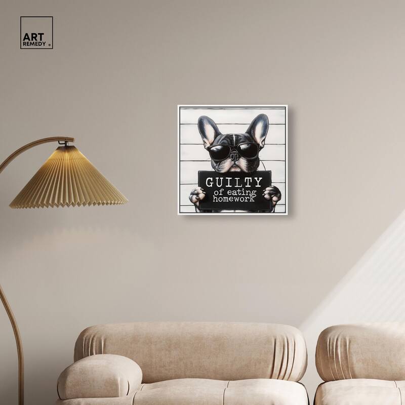 Guilty of Eating Homework Canvas by Art Remedy