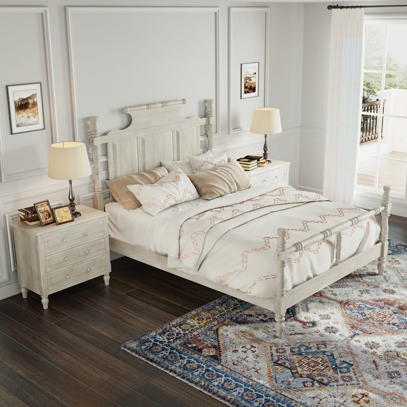 Vintage Country Style 3-Piece Bedroom Set by Harper&Bright Designs