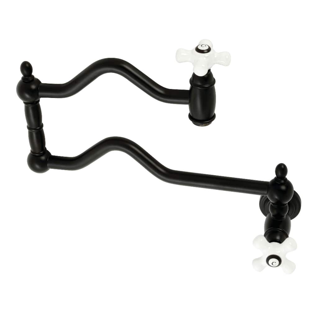 Kingston Brass Heritage Wall Mounted Pot Filler Faucet
