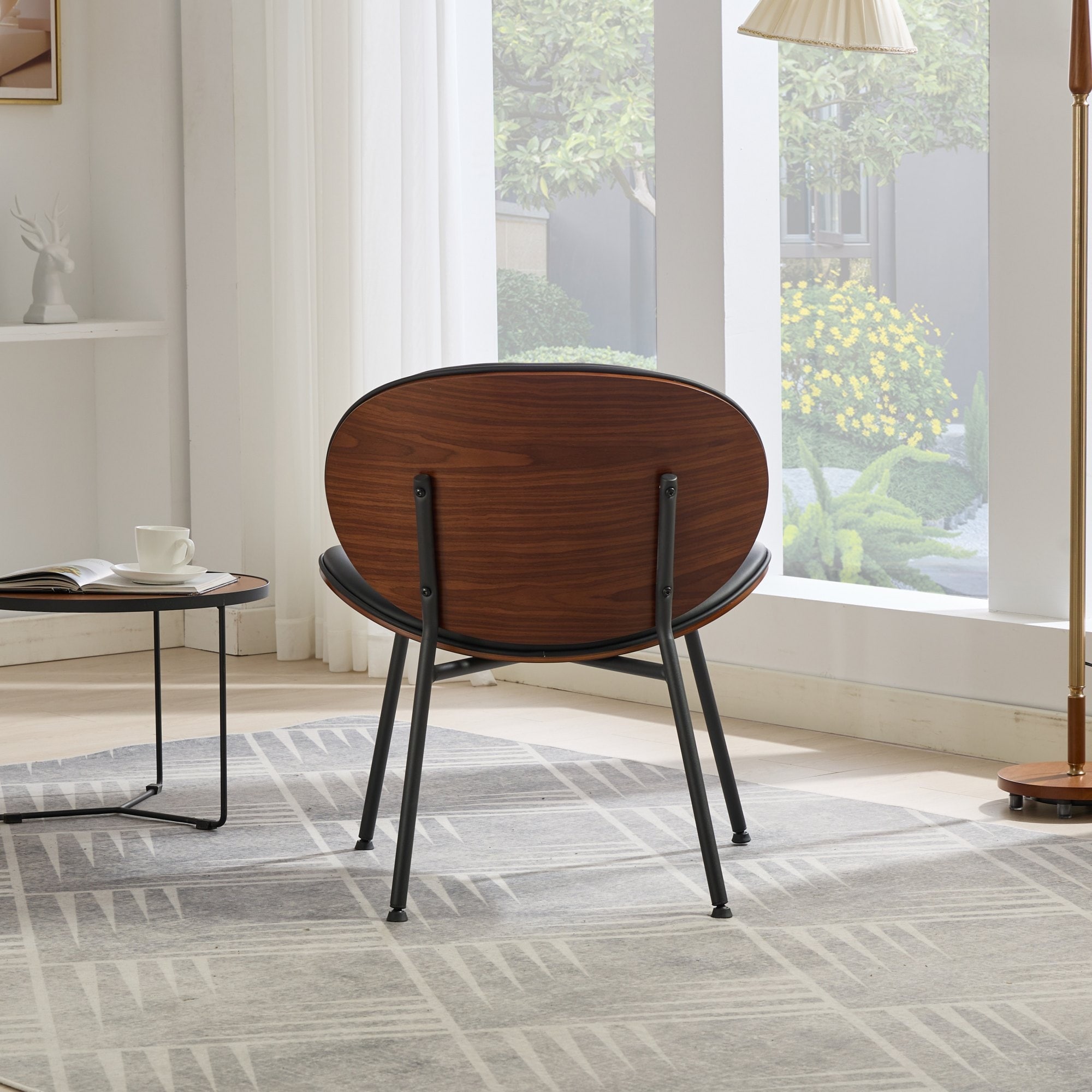 Lounge Dining Chair Shell Chair Single Side Chair Curved Accent Chairs