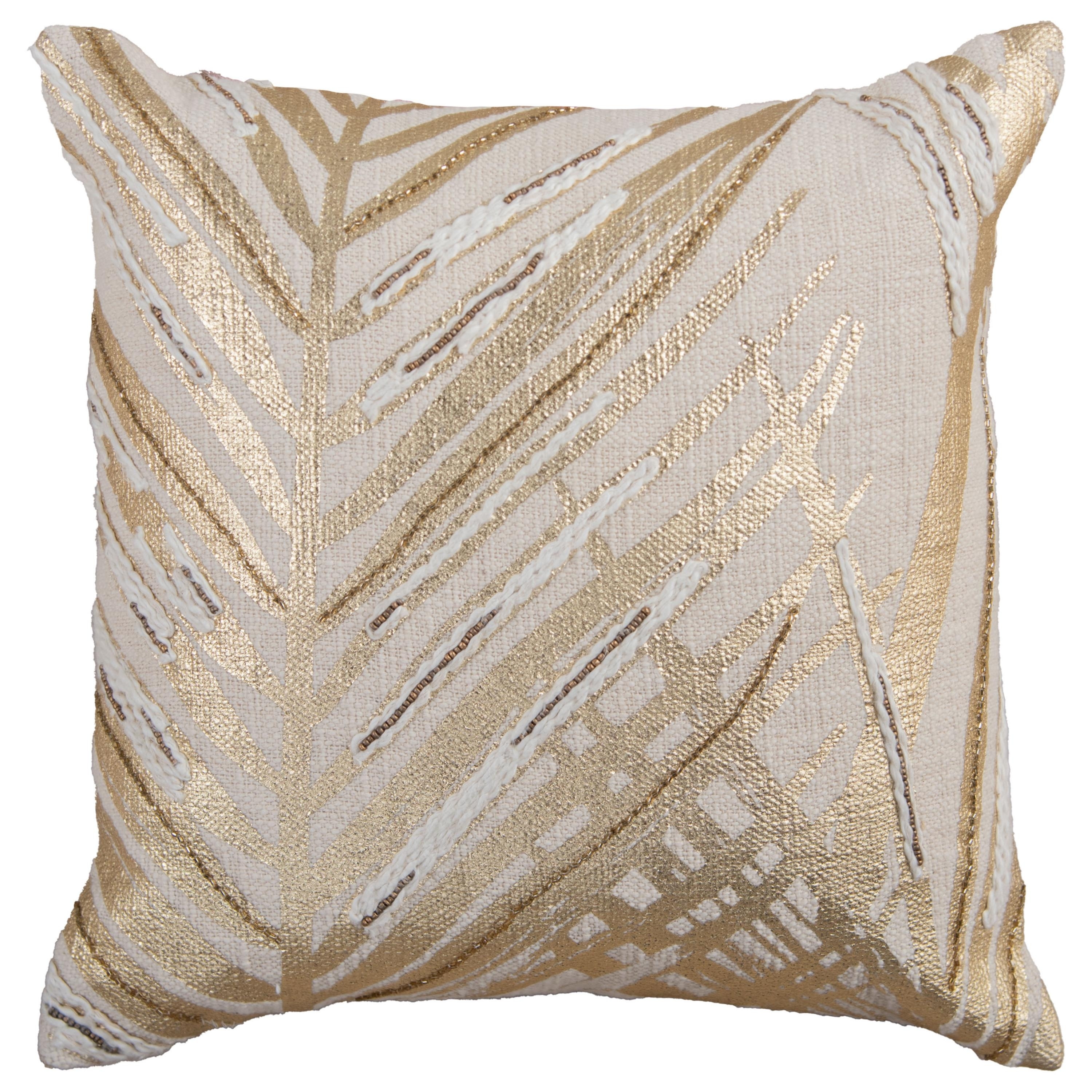 Rizzy Home Botanical Embroidered Throw Pillow, 18-inch