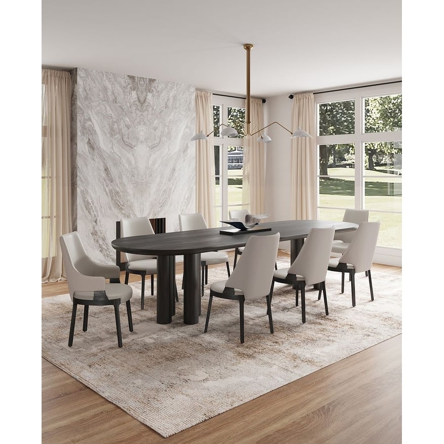Manhattan Comfort Kara Modern Velvet Upholstered Dining Chair Set
