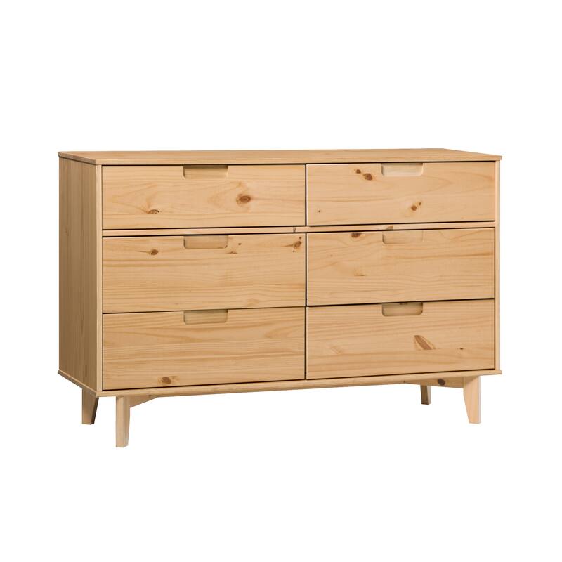 Middlebrook Gammelstaden Mid-Century Solid Wood 6-Drawer Dresser