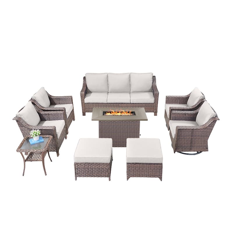 Outdoor Fire Pit Table with Sofa Funiture