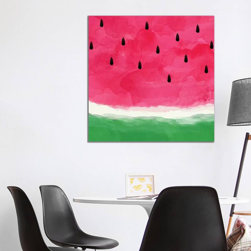 iCanvas "Watermelon Abstract" by Orara Studio Canvas Print - 37x37x1.5