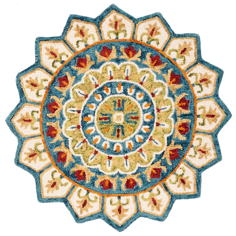 SAFAVIEH Handmade Novelty Fatma Mandala Wool Rug