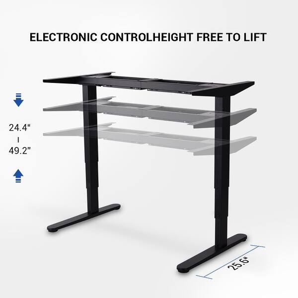 Shop Flexispot 55 H Electric Height Adjustable Desk Office Sit
