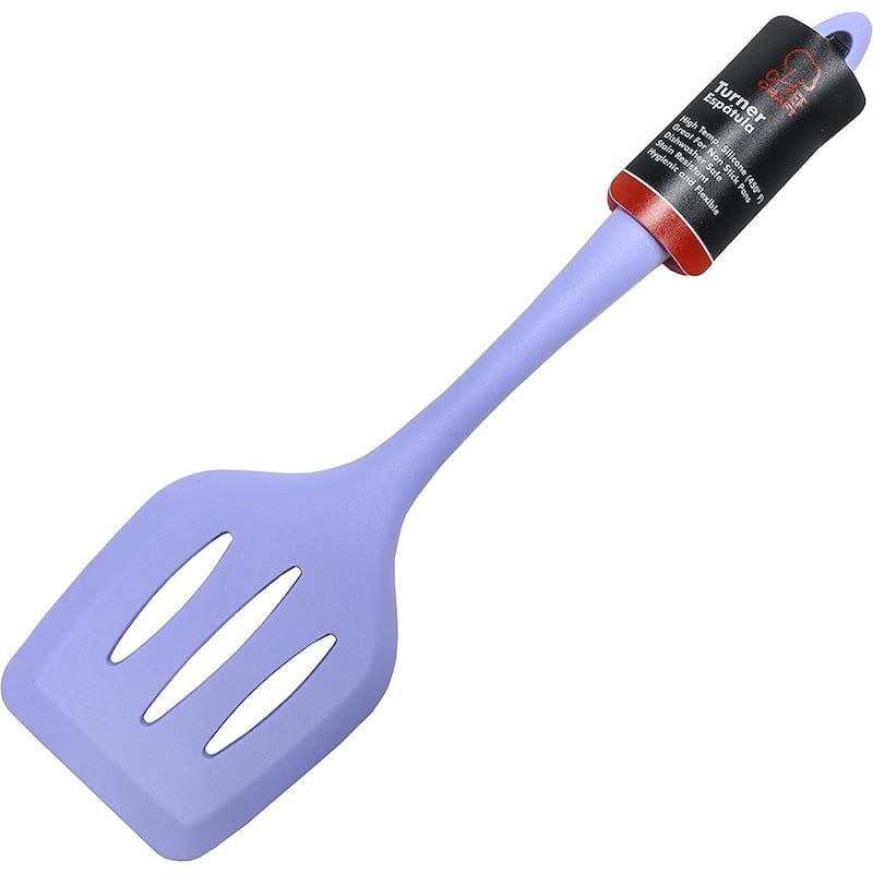 Chef Craft 12" Premium Heat Resistant Silicone Slotted Turner Spatula