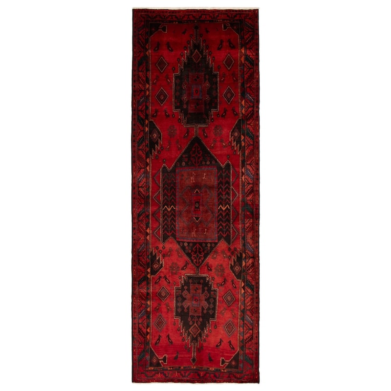 ECARPETGALLERY Hand-knotted Konya Anatolian Red Wool Rug - 5'0 x 14'3 - Red - 5'0 x 14'3