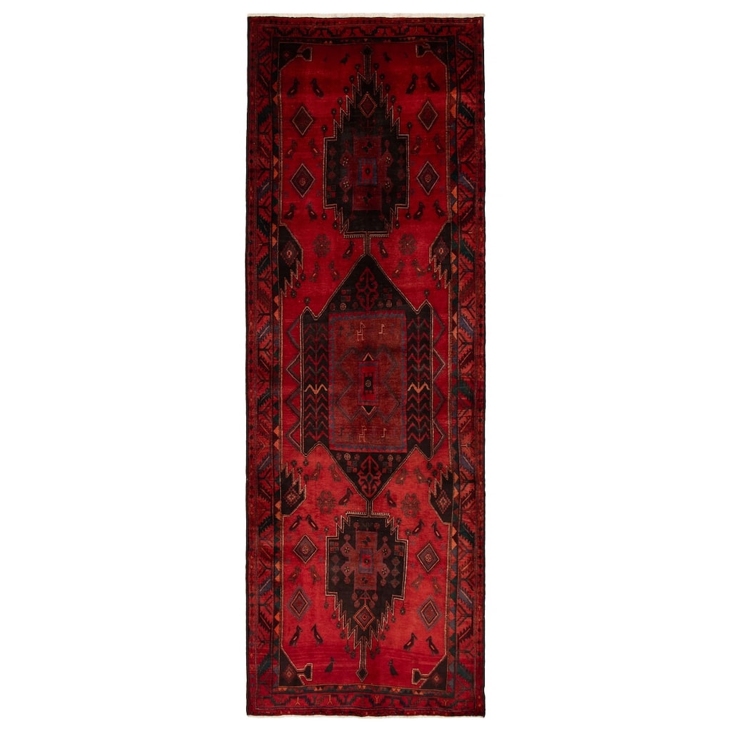 ECARPETGALLERY Hand-knotted Konya Anatolian Red Wool Rug - 5'0 x 14'3