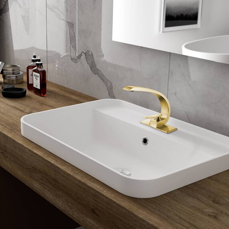 Single Handle Bathroom Sink Faucet One Hole Modern Bathroom Vanity Basin Faucets Mixer Taps With Valve
