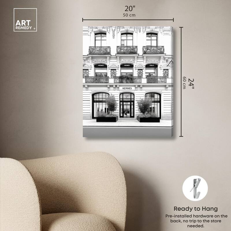 Lux Store Front Canvas by Art Remedy, Gallery Wrapped
