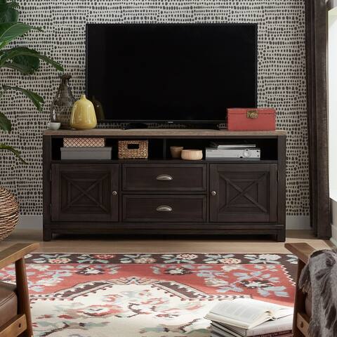 Heatherbrook Charcoal and Ash 66-inch TV Stand