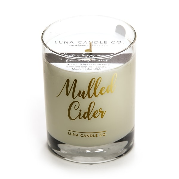 Mulled Cider Scented Fall Decor, Premium Soy Candle, 11Oz. Handcrafted